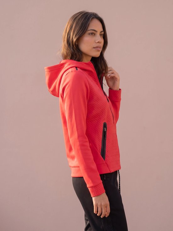 Sjeng Sports ROTONDA - Maat: S Watermelon - Tennis Vest Vrouwen - Sportvest - 87% polyester, 13% elastaan, foamy interlock