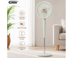 Ventilator - Staande ventilator - 65Wat - 25CM - Groen - Tafelventilator