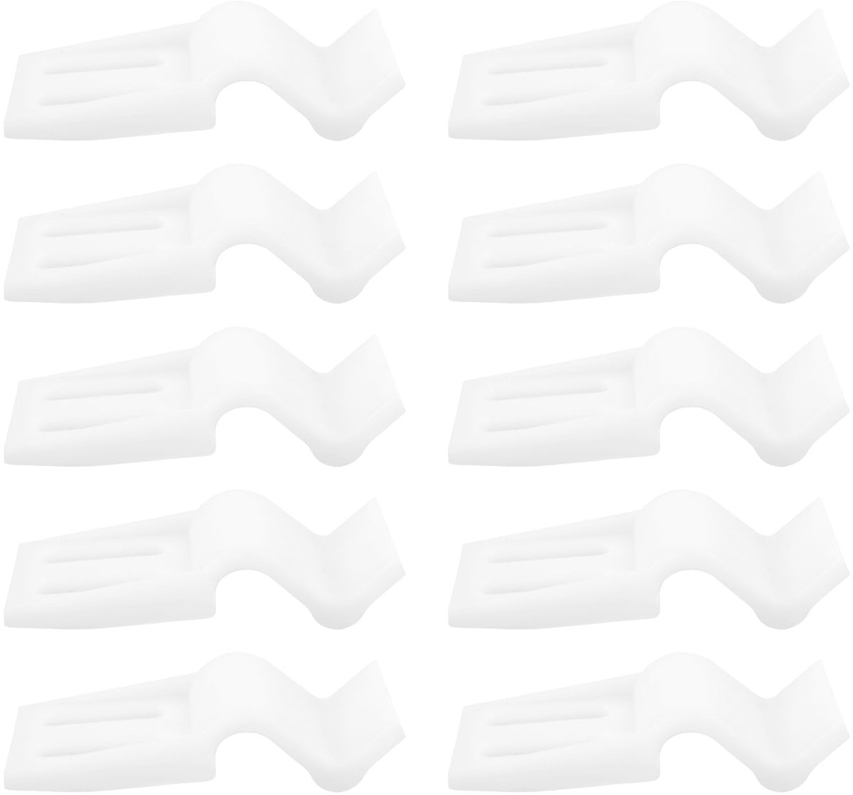 10Pcs Bad Panel Clips Acryl Bad Board Clip Accessoires Voor Moderne Badkamer Accessoires Installatie 22x50x58mm Wit