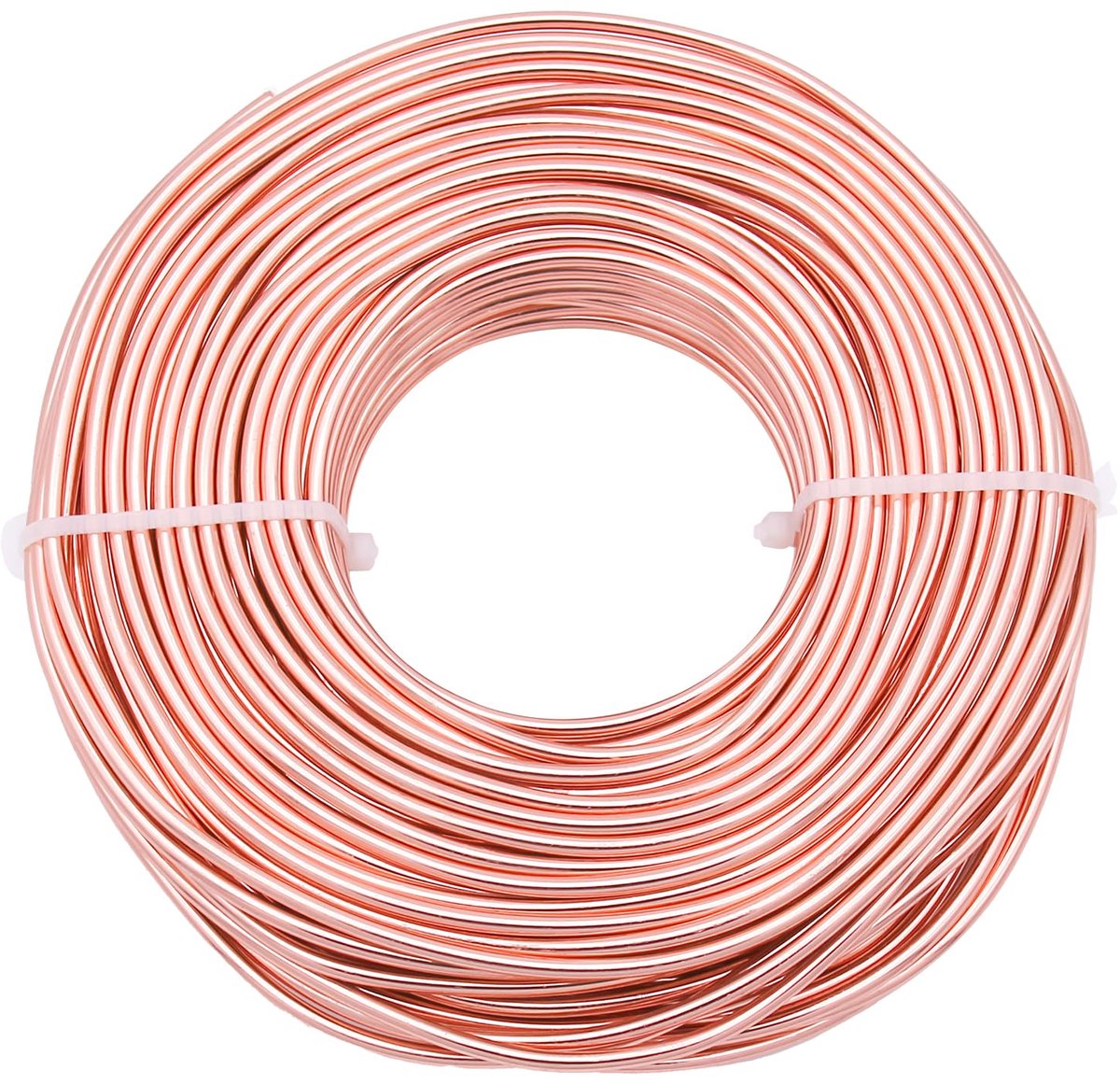 Draad, 2 mm dik aluminium knutseldraad, draad voor het maken van sieraden, metaaldraad voor knutselwerk, aluminiumdraad, doe-het-zelf, metaalhandwerk, kunstdraden (champagne, 30 meter)