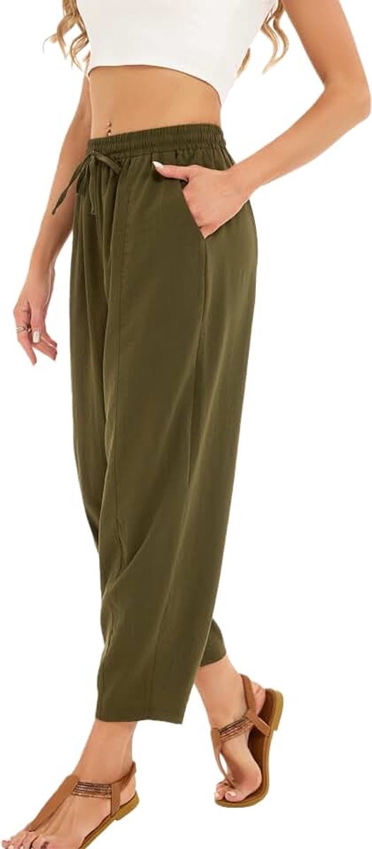 Broek voor dames, korte broek met lange pijpen voor lente en zomer