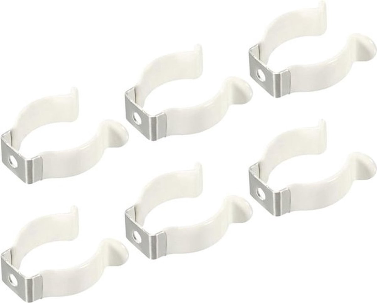 LED Gloeilamp Houder Beugel - Montagebeugel Ondersteuning - Dikker RVS TL Buis - Verlichting Accessoires - Pack van 6