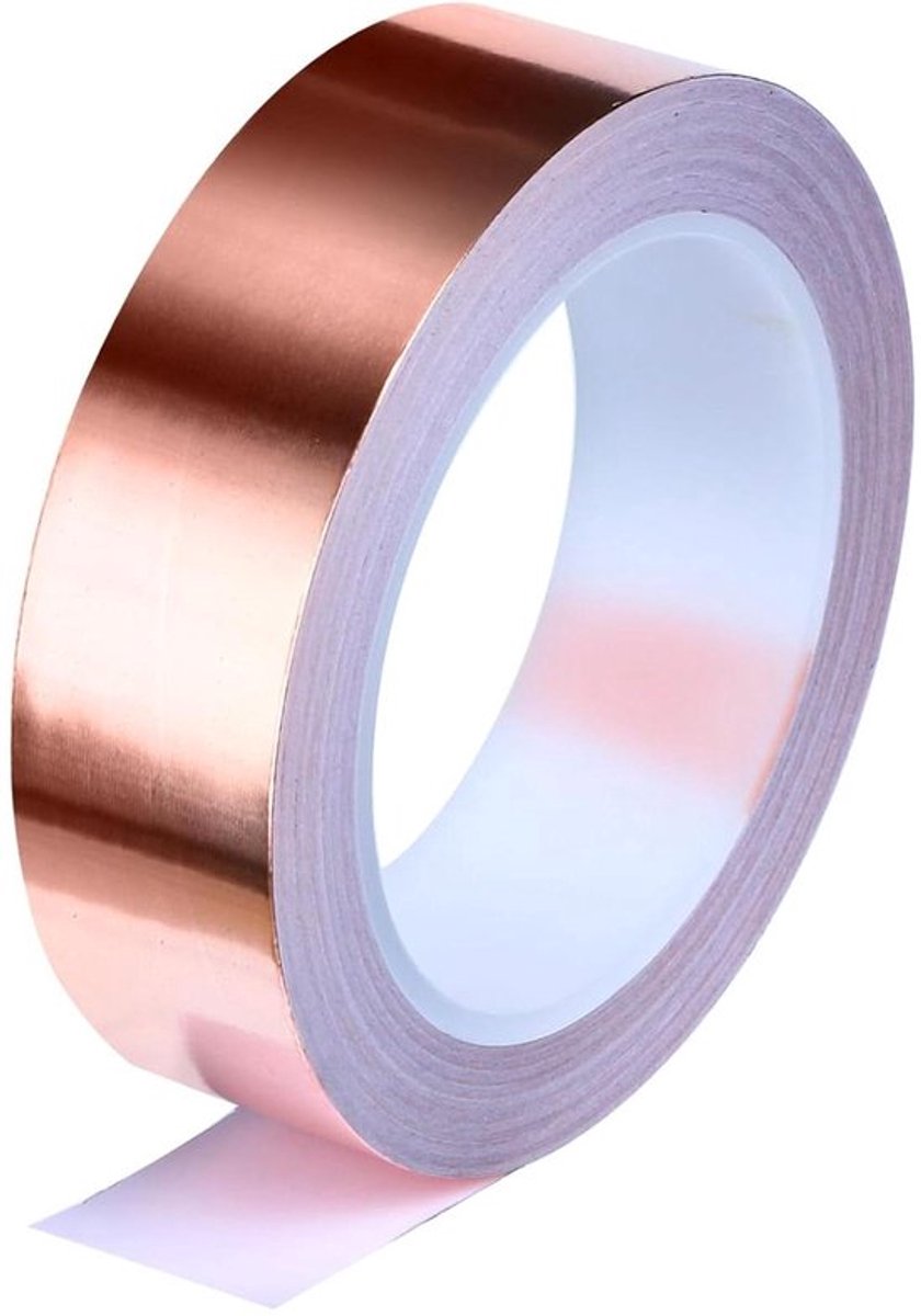 Koperfolie Tape 40mm x 20m met Geleidende Lijm voor Elektronica, EMI Shielding en Ambachtelijke Projecten