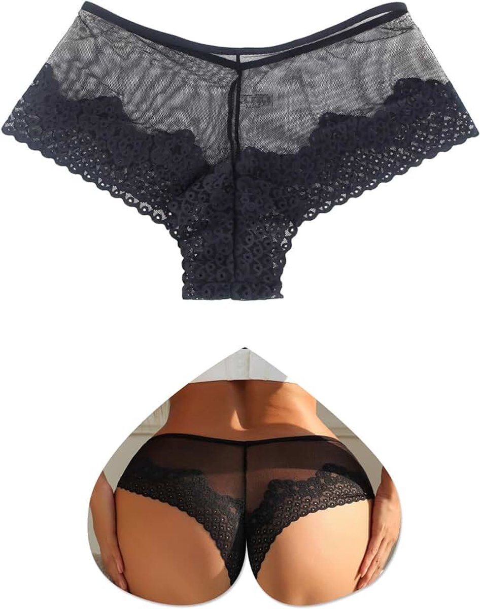 Ohyeahlady Tanga voor dames, kant, oversized, culotte slip, lingerie, curvy ondergoed