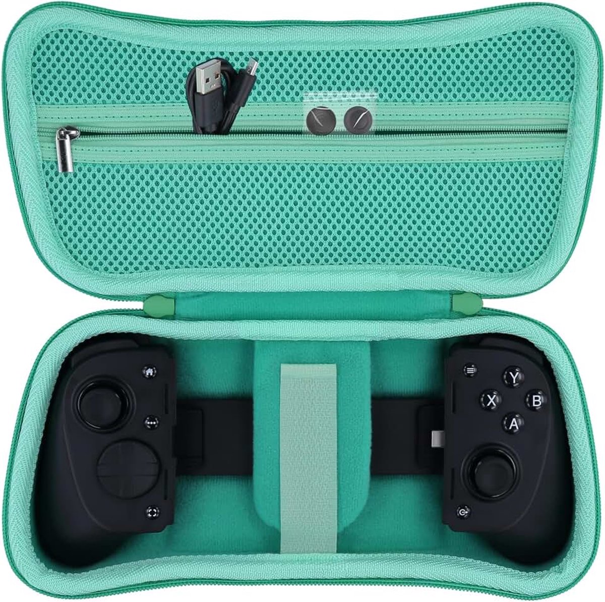 Harde beschermhoes voor Razer Kishi V3 Pro/Kishi Ultra gamingcontroller, zonder Razer-controller, alleen hoes, groen