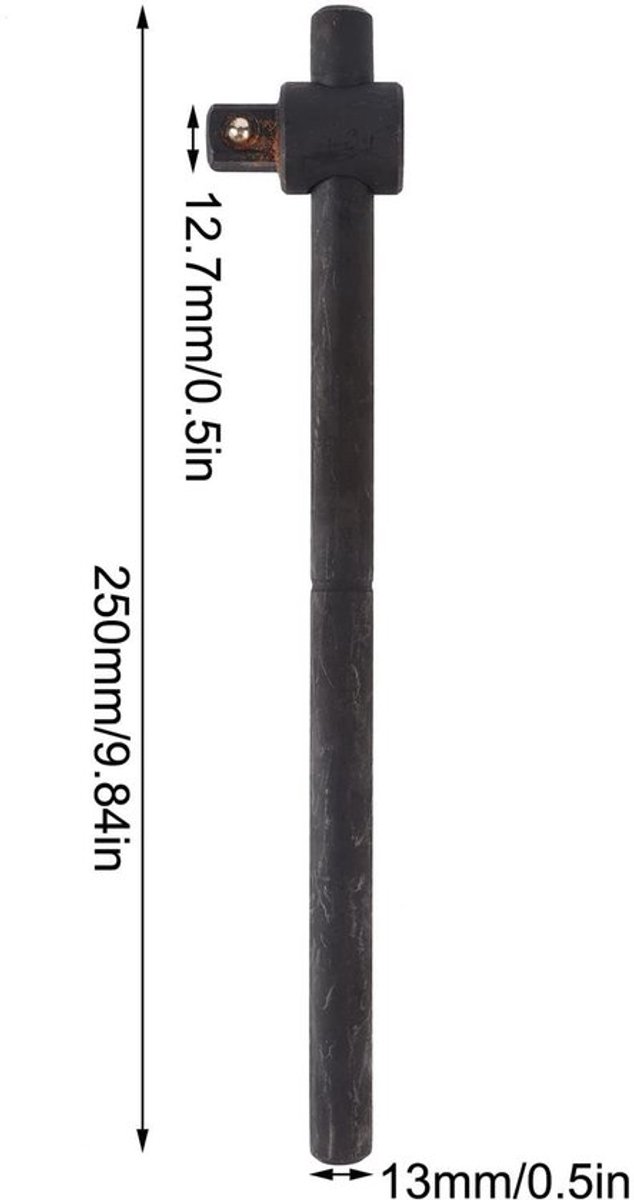 T-handle Steeksleutel - Hoogwaardige staal - Ergonomische handgreep - Compacte afmetingen - Hoge torsiekracht - Geschikt voor verschillende maten