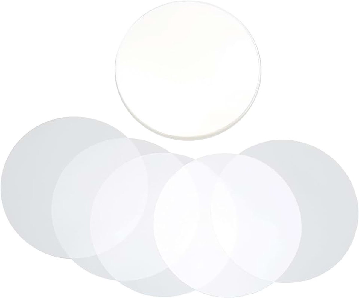 Mylars, 100 Stuks Badge Film PVC Materiaal Patroon Bescherming Brede Toepassing Transparante Badge Beschermende Film Plastic Cover Film Knop Maker Onderdelen(25mm)