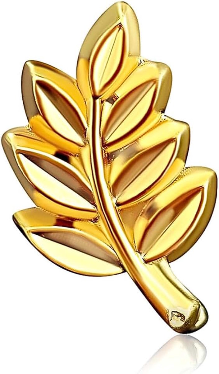Acacia | Gouden Pins Acaciatak | Sieraden 10 mm Vrijmetselaar Symbool