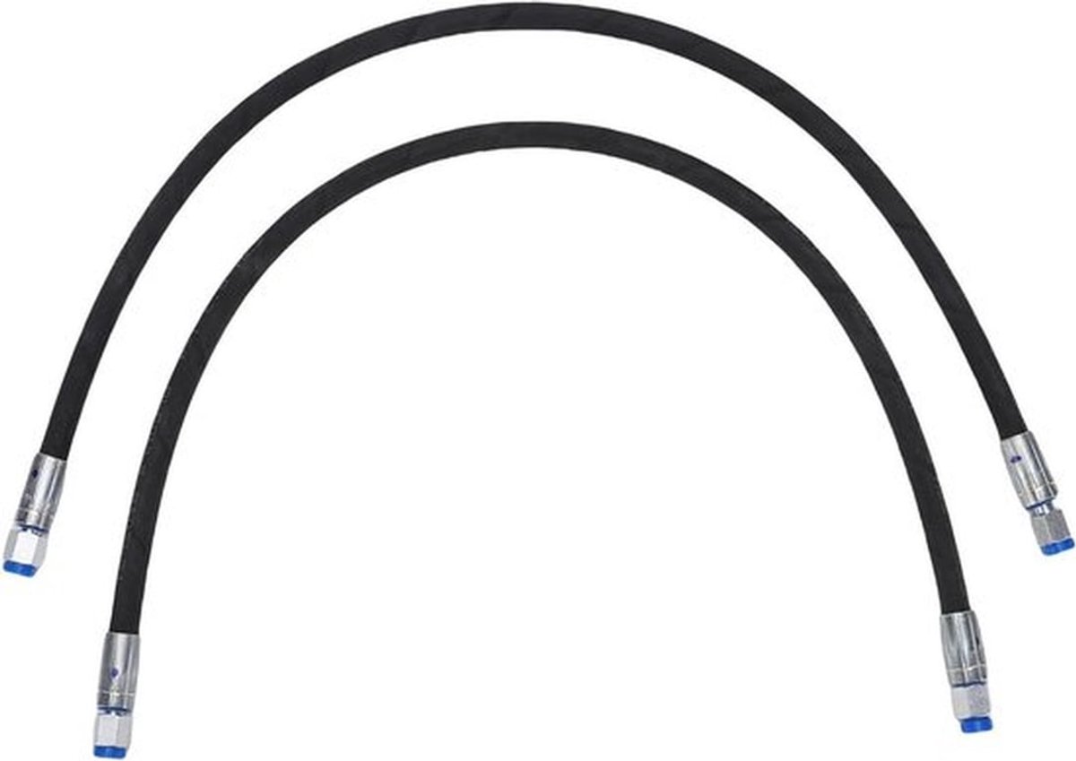 Hydraulische Gasklepslang voor Graafmachines - 2 Stuks 32 inch M14 X 1/4 inch Interface, Geschikt voor Mini-Graafmachines tot 60 Mpa 8702 Psi, Duurzaam en Betrouwbaar