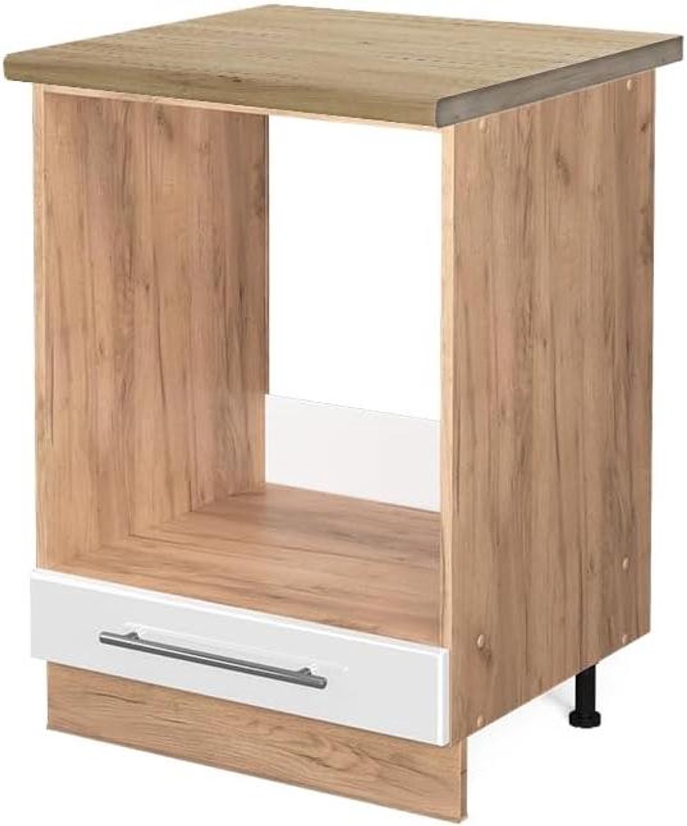 Keukenonderkast - Inbouwunit Kast - Keuken Inrichten - Soft-close Scharnieren - 60 cm Breed - Wit Hoogglans
