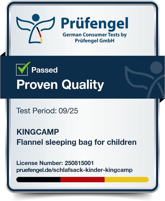 Kinder slaapzak - Warme deken - Kamperen en buiten - Waterafstotend - 170 x 70 cm - Marineblauw van Kinder — afbeelding 3