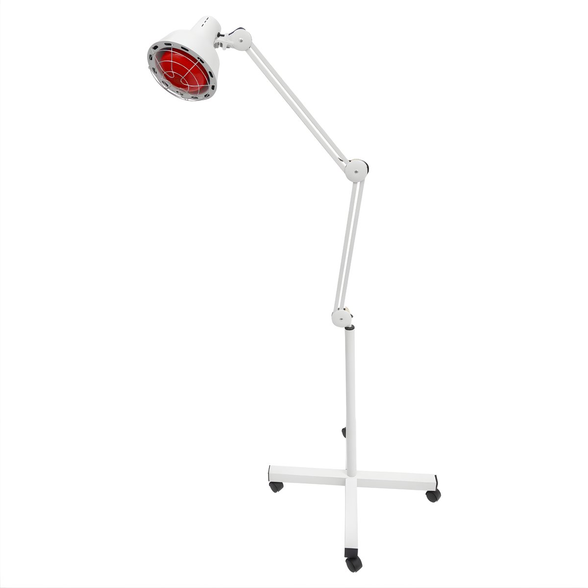 Vrijstaande Infrarood Warmtelamp – Voor fysiotherapie en pijnverlichting – Infrarood baklamp met snoer 160 cm – Kleur: White