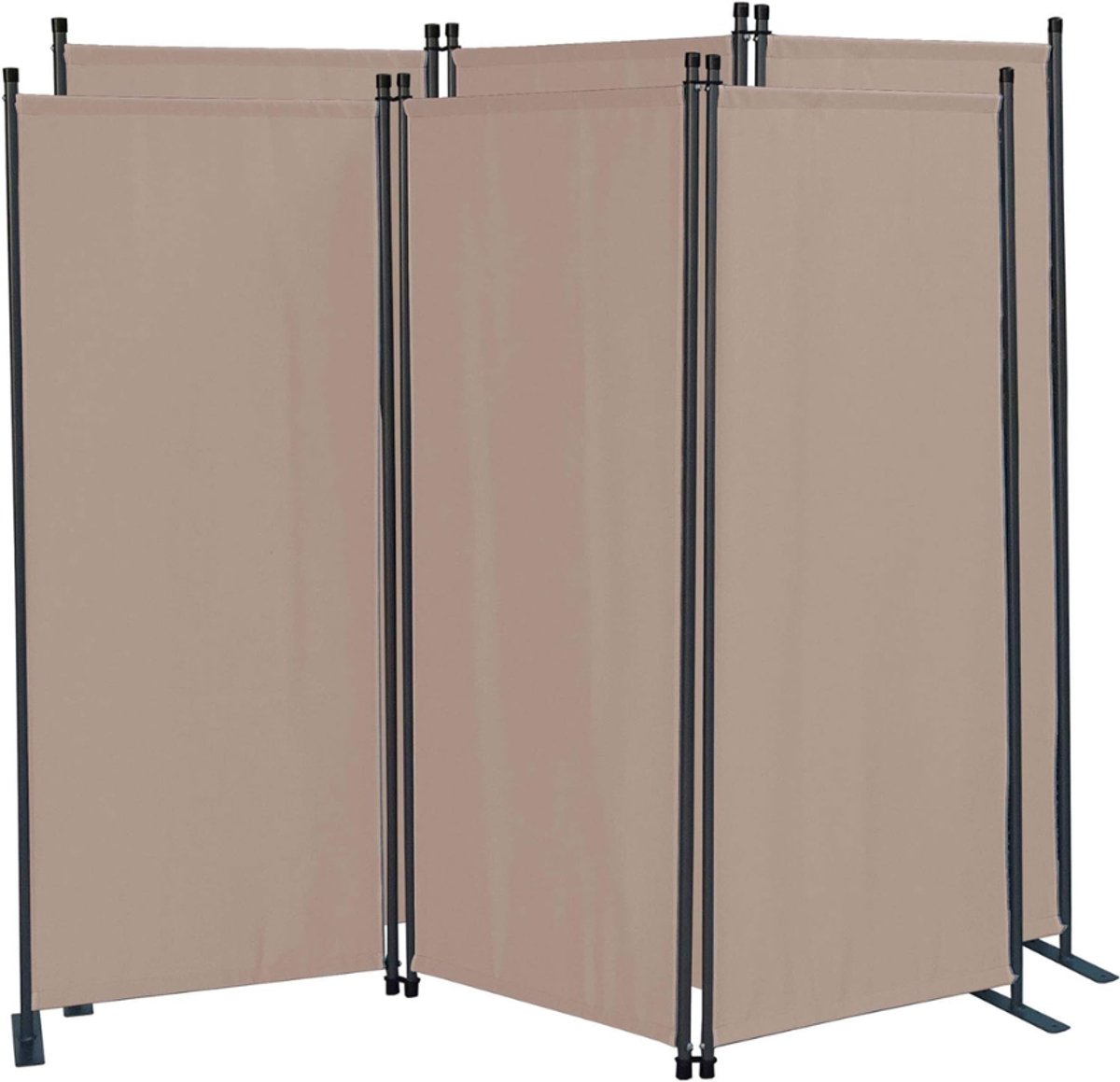 ZRNS® Tuinscherm Scheidingswand - Windscherm Tuin - Zonnescherm - 2 Stuks - 3-delig - Beige