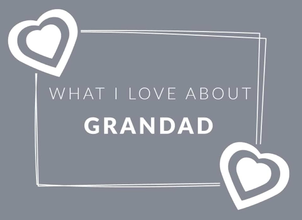 I Love About Grandad: Prompted Fill In The Blank Book Journal | Sentimental Gift & Keepsake For Grandad | Easily Write The Reasons Why You Love Your Grandfather