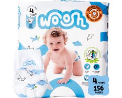 Woosh Maat 4 - Luiers - 156 stuks - 7 tot 14 kg