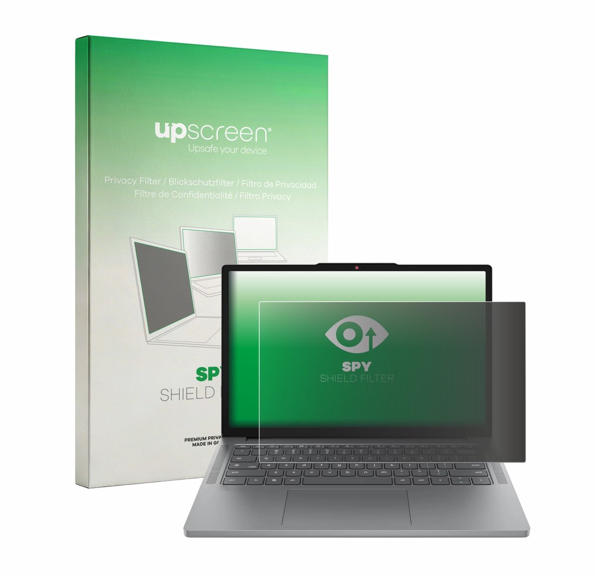 upscreen - privacyscherm voor Lenovo Chrome 14M8911 - privacy filter screenfilter Blauwlichtfilter