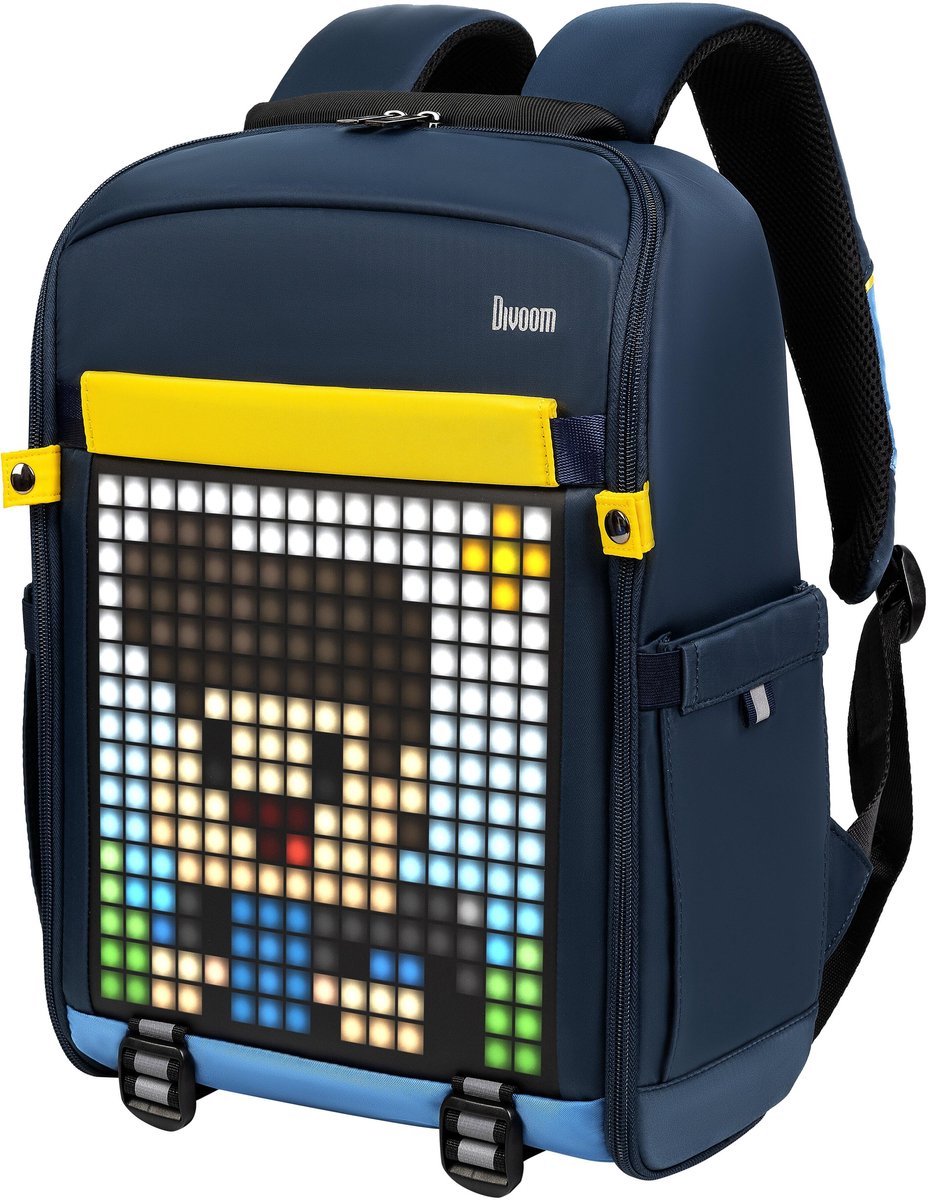 Divoom Pixoo Backpack-S - Led-rugzak - 14,5 liter - Donkerblauw