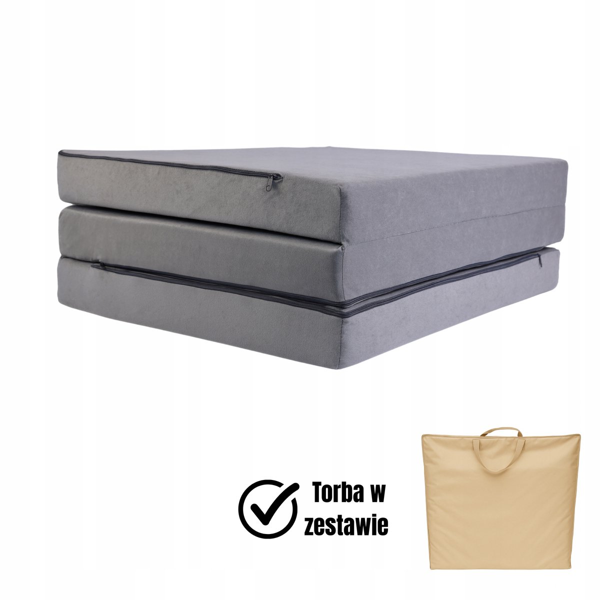 Opvouwbaar Kampeermatras 195x80x9 cm - Comfortabel en compact