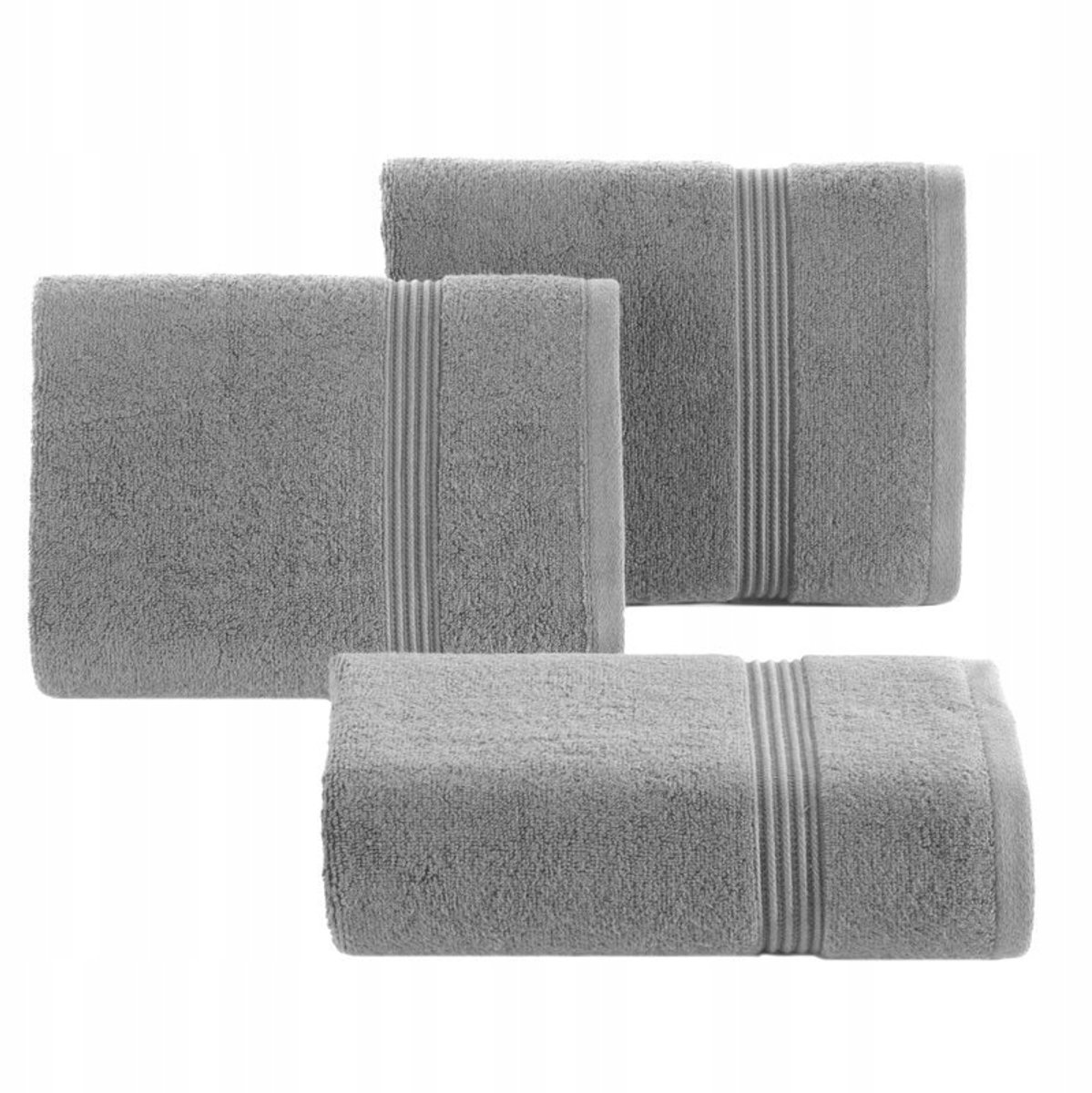 Molly Badhanddoek 70x140 cm Zilver Katoenbadstof 550 g/m²