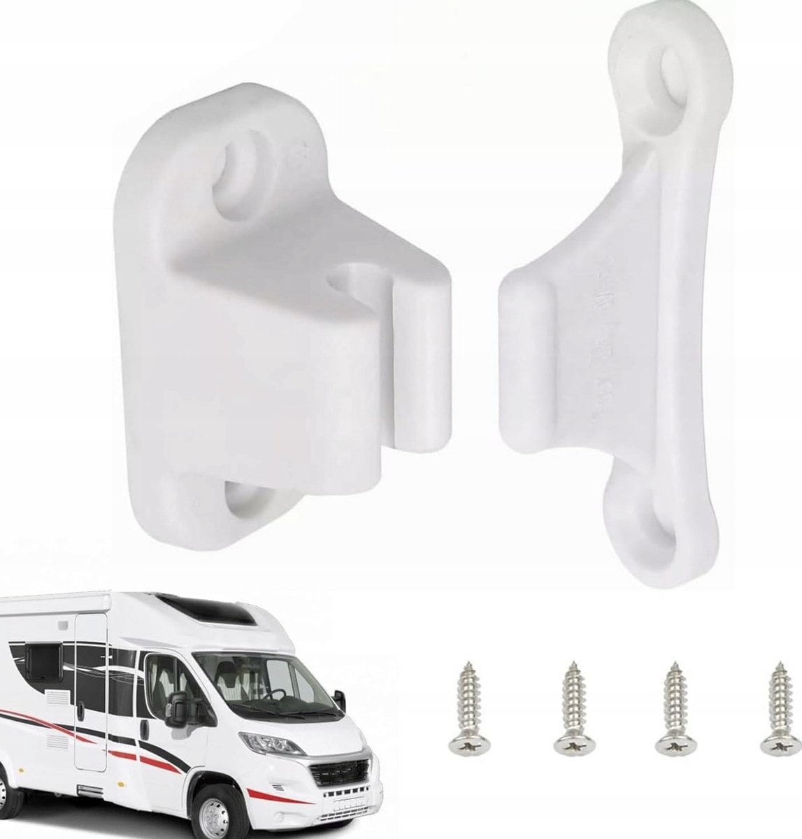 T-vormige Deurkruk Wit - Stevige Caravan- & Campergreep