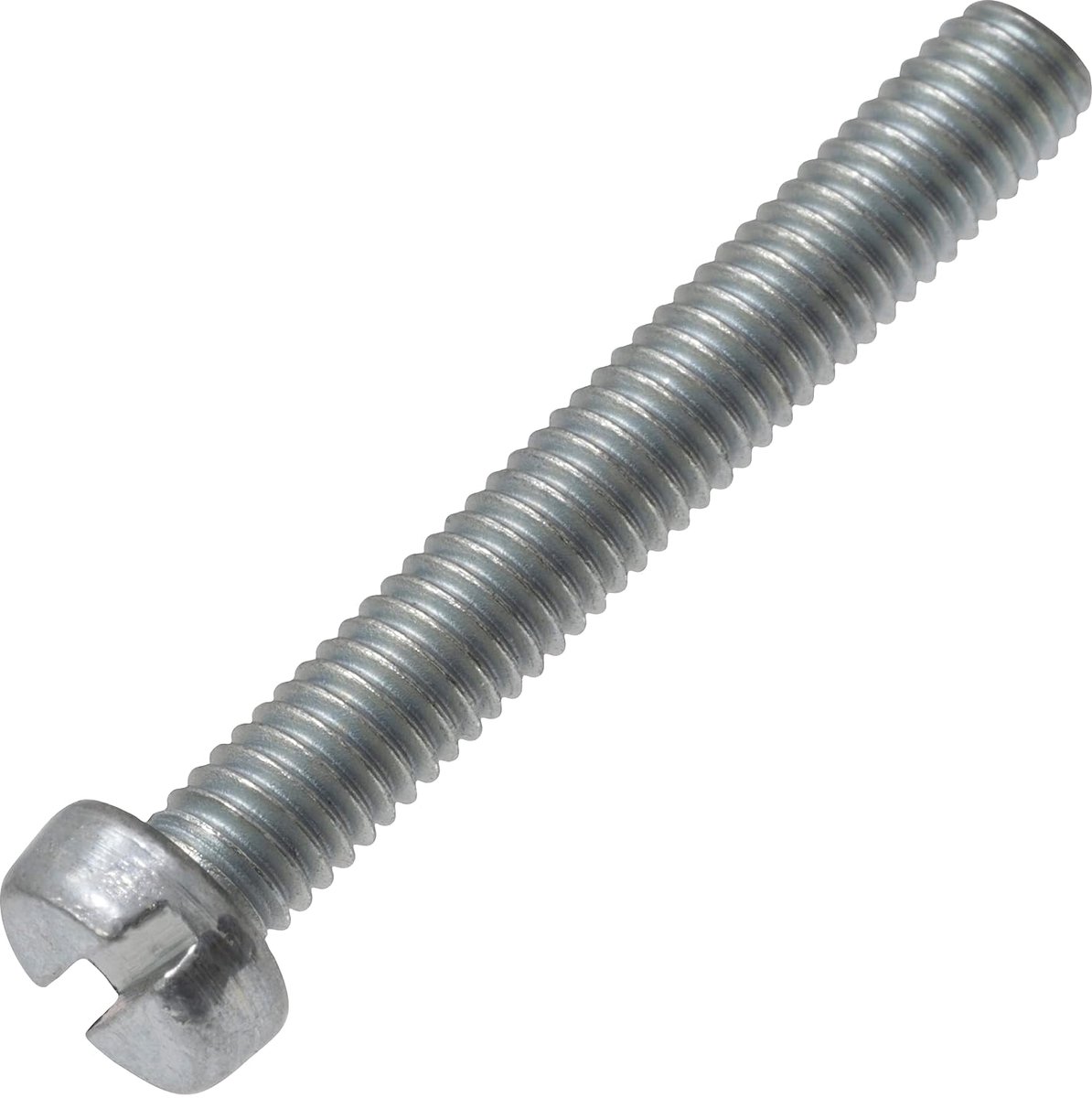 C60139 Metalen schroeven cilinderkop, M3,5 x 25 mm, 10 stuks | Sleufvoet S, montagebouten, DIN 84, verzinkt staal, zilver