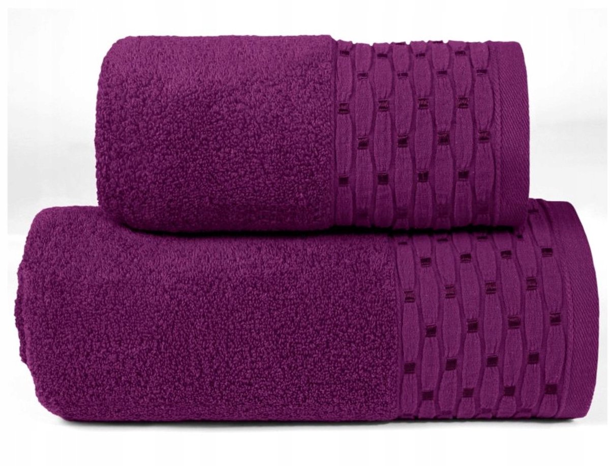 Greno New Chic Handdoek 50x90cm - Zacht & Absorberend - Pruimkleurig