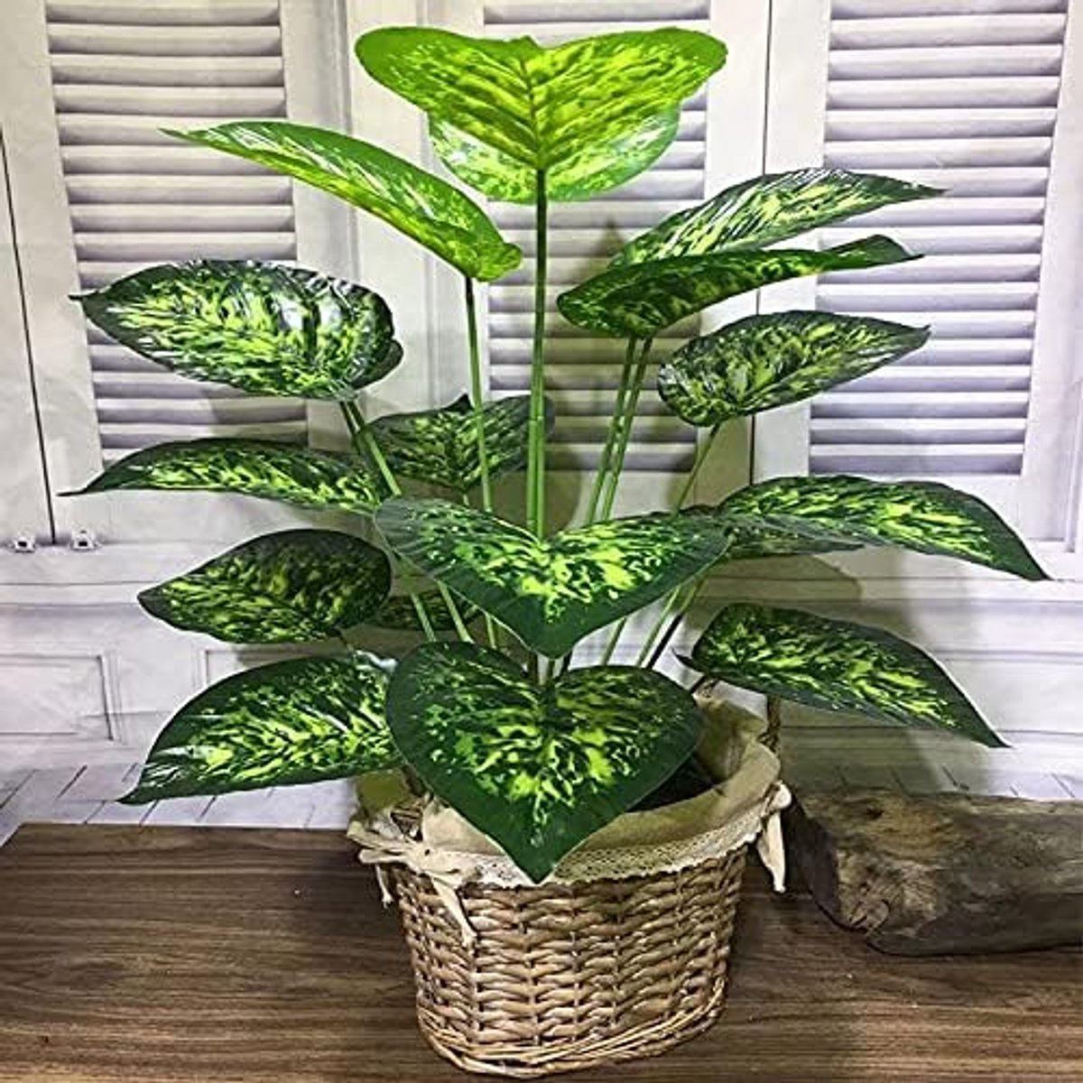 Palmboom 70 cm grote kunstmatige palmboom 18 koppen hoge planten tropische monstera takken echte aanraking plastic schildpad bladeren voor thuis tuin nep planten (kleur: B)