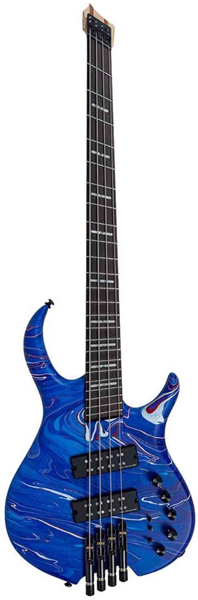 Sire M6H 4/BLSW Marcus Miller M6H Headless 4-String Active Basgitaar Blue Swirl
