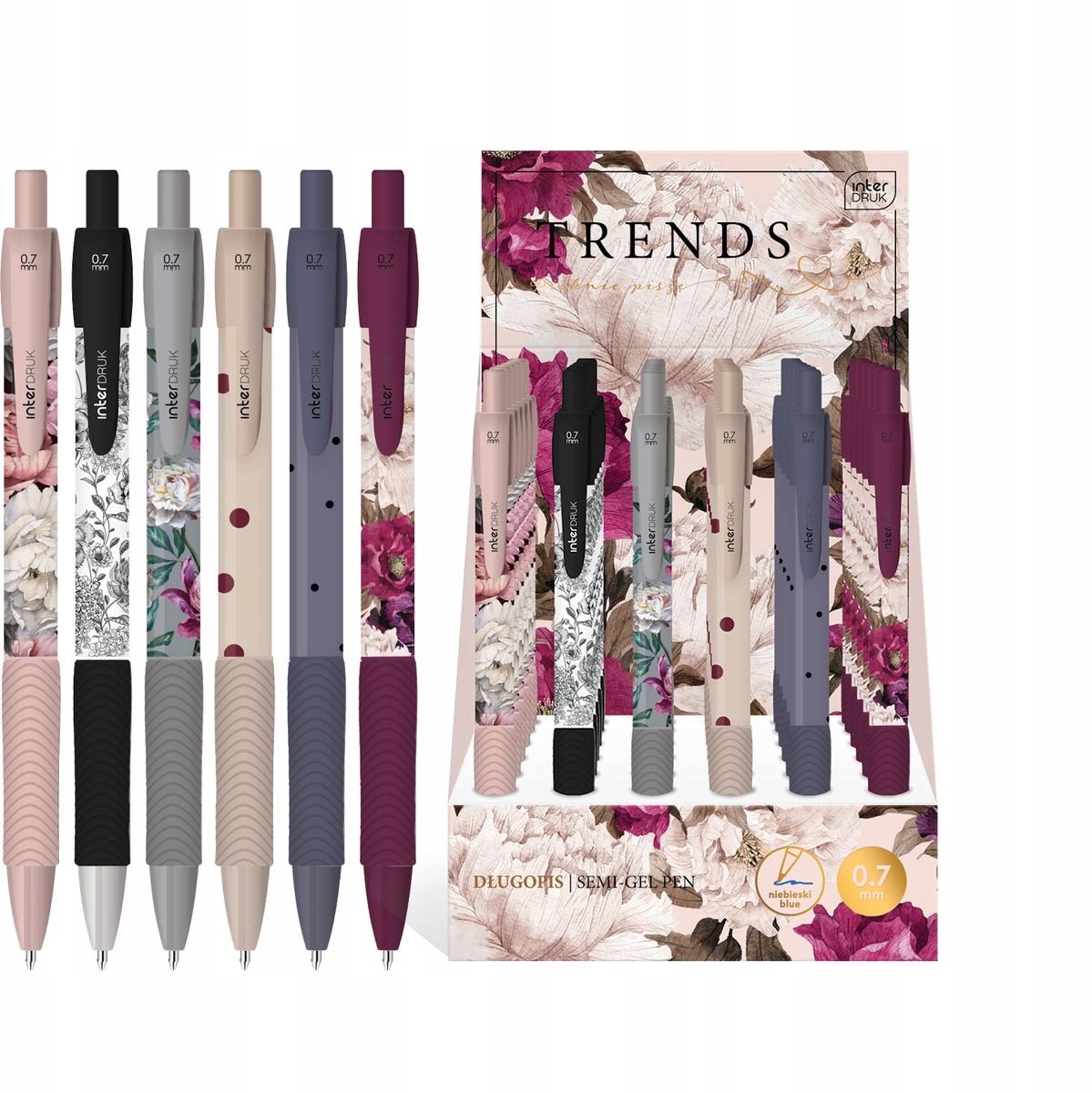 Automatische pen Meisjes Designs 0,7 mm - Blauwe inkt