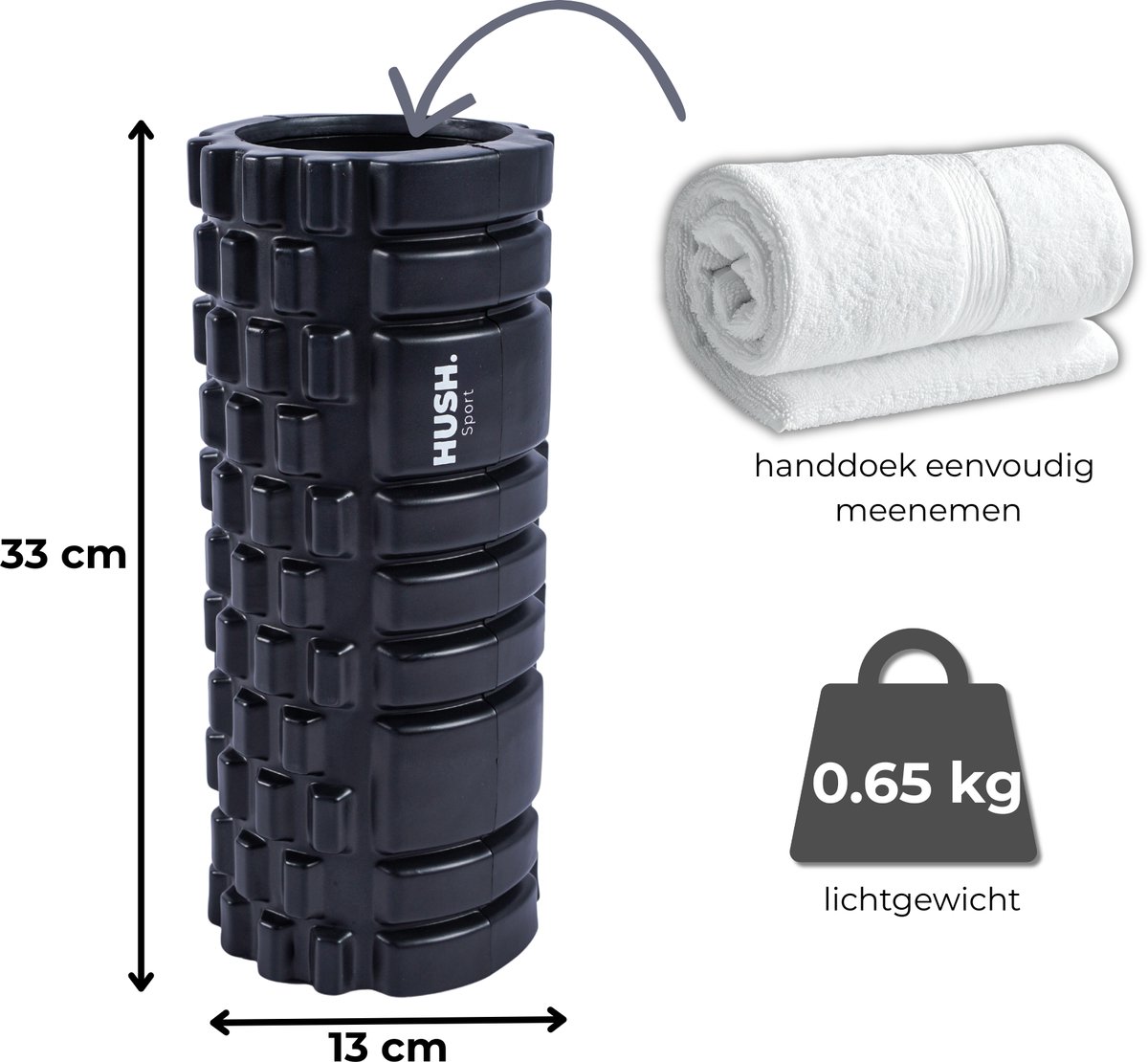 HUSH Sport - Foam massageroller 33x14 cm thumbnail 5