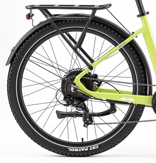 TTGO Z3 Elektrische Fiets - 250W Motor - 48V15Ah Accu - 27.5 Inch Banden - Max Snelheid 25km/u - Max Bereik 110-120km - Shimano 7 Versnellingen - Groen van TTGO — afbeelding 3