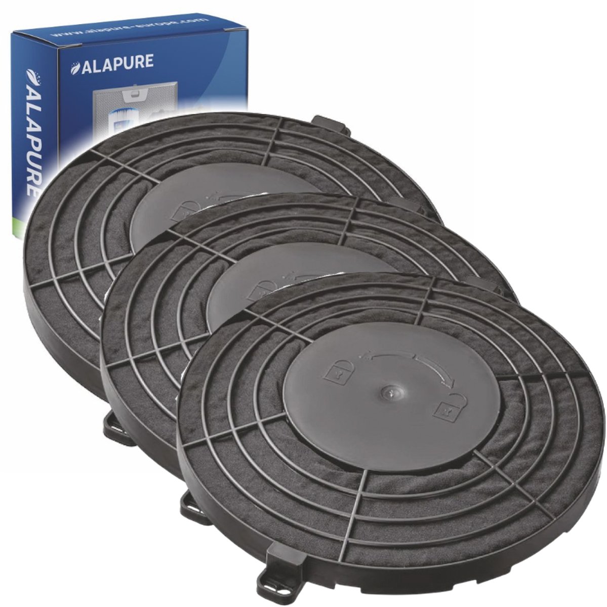 3x Longlife Koolstoffilter voor Fagor AFC-64