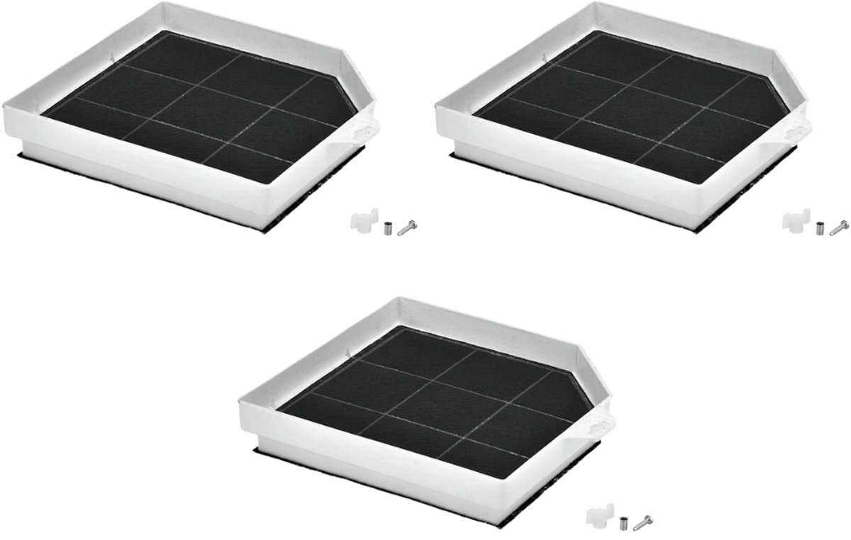 3x Koolstoffilter voor Blaupunkt 00299600 / 299600