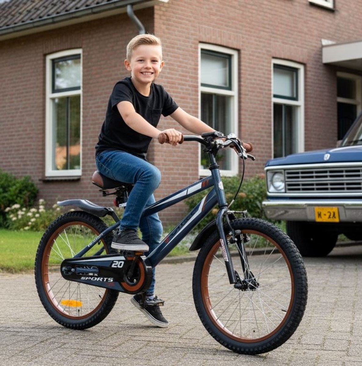 2Cycle Sports kinderfiets 20 inch (6 tot 8 jaar) voor jongens grijs