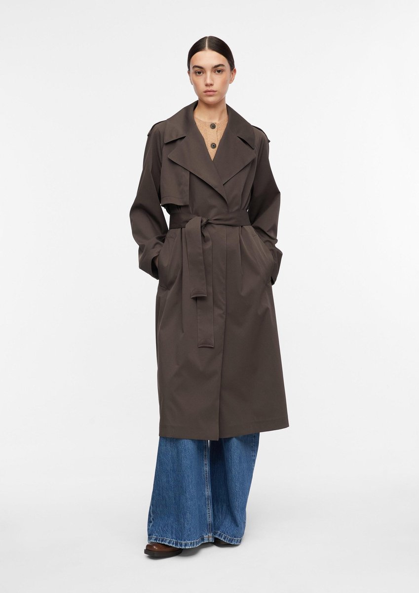 comma - female - Trenchcoat met logo-riem
