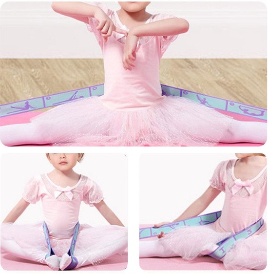 2 stuks Elastische Yogariem met 8 Lussen - Stretchband voor Yoga, Pilates & Gymnastiek - Ideaal voor Rek- en Krachttraining - Fitness Dehnband voor pilates, dansen, gymnastiek - Stretchband 85 cm — afbeelding 2
