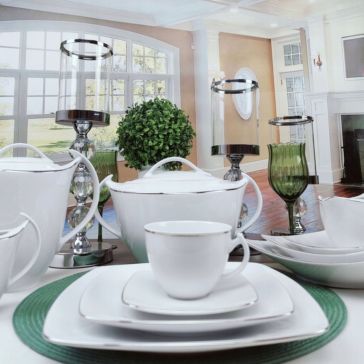 Chodzież Akcent 9718 Servies - 72 Delig, 12 Pers. Diner en koffie