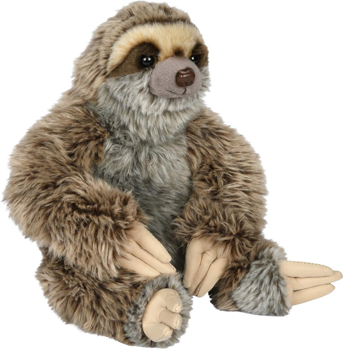 - Luiaard zittend - 25 cm (hoogte) - pluche wild dier - pluche dier, knuffeldier