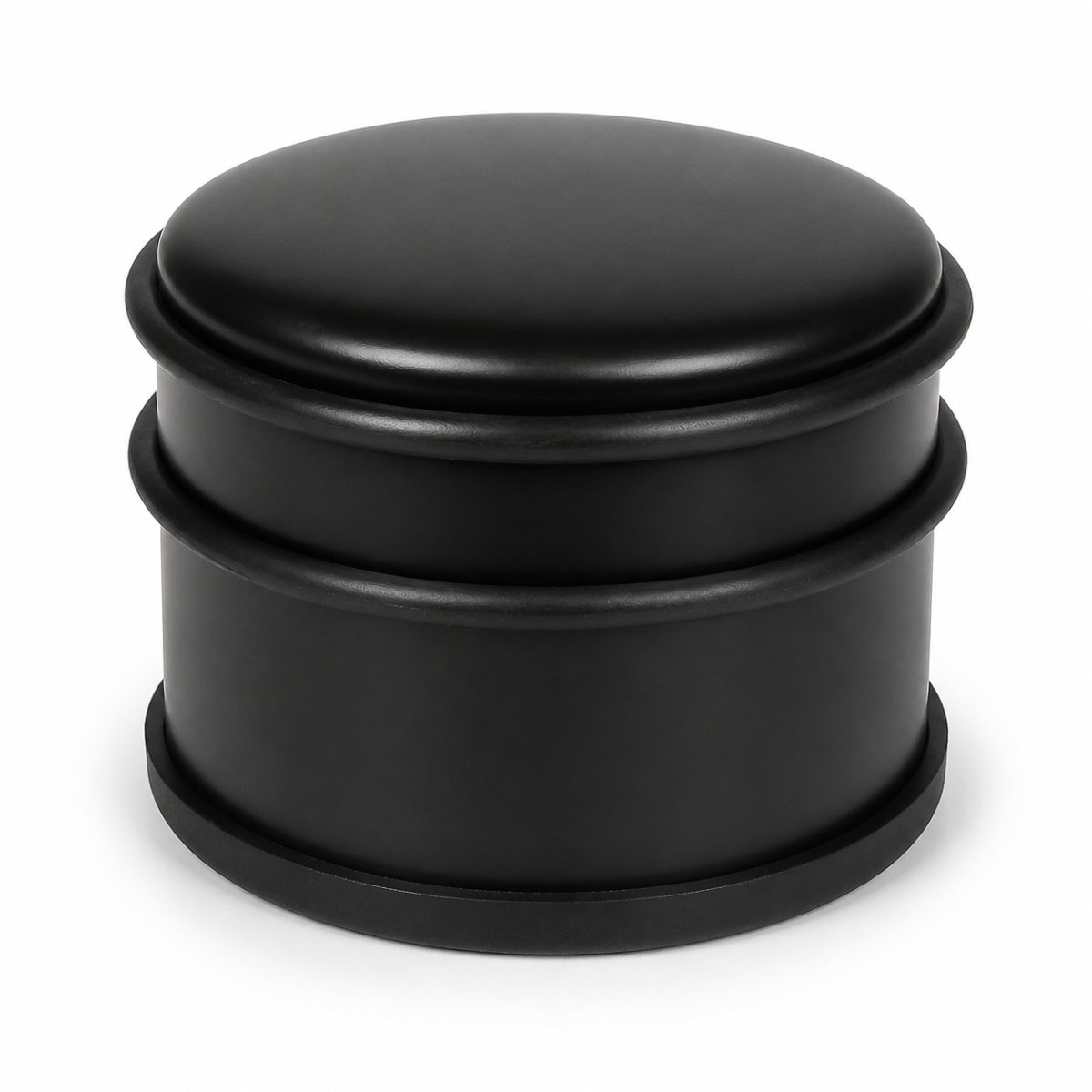 Zware ronde deurstopper zwart - Ø 11 cm - 1,1 kg