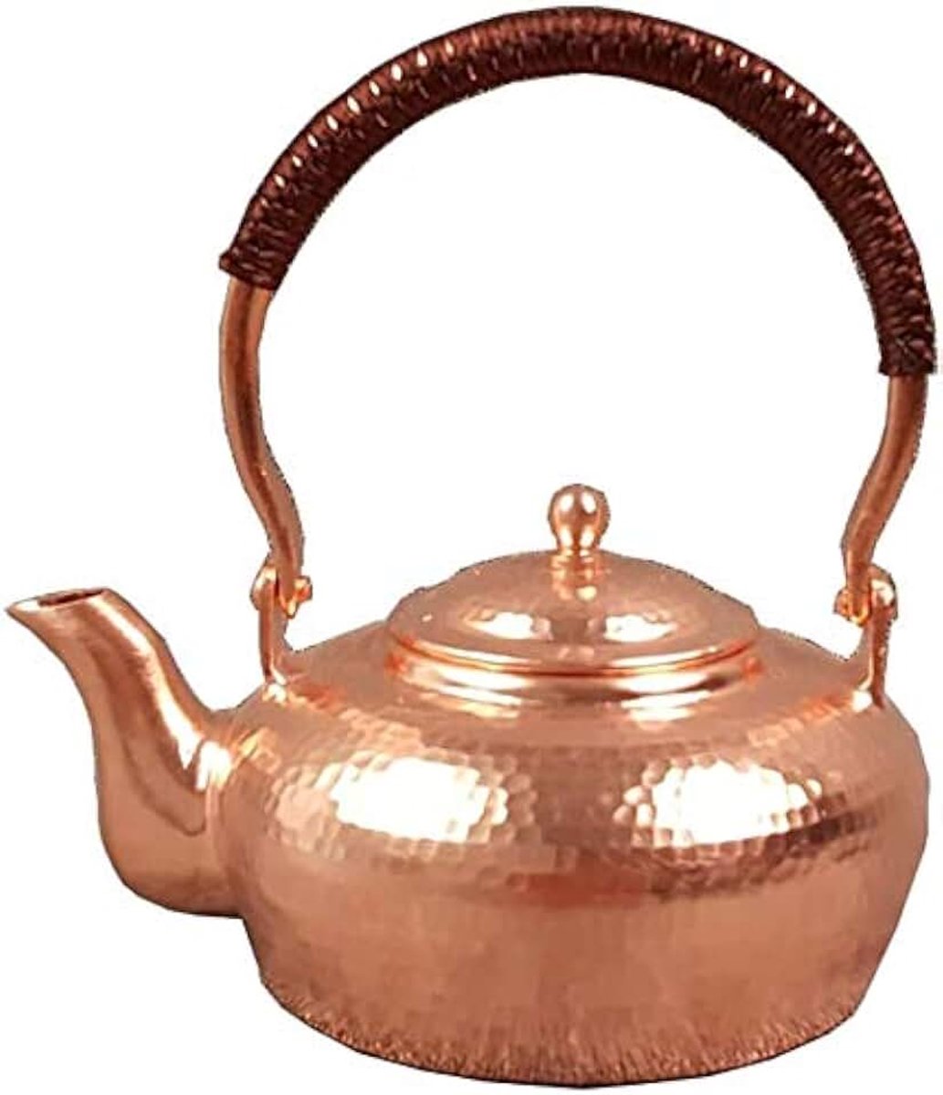Copper Hand Verdikte Copper Theepot Tea Set Puur Koperen Gezondheid Koken Theepot ongecoat Keuken Kannen Duurzaam en gemakkelijk schoon te maken