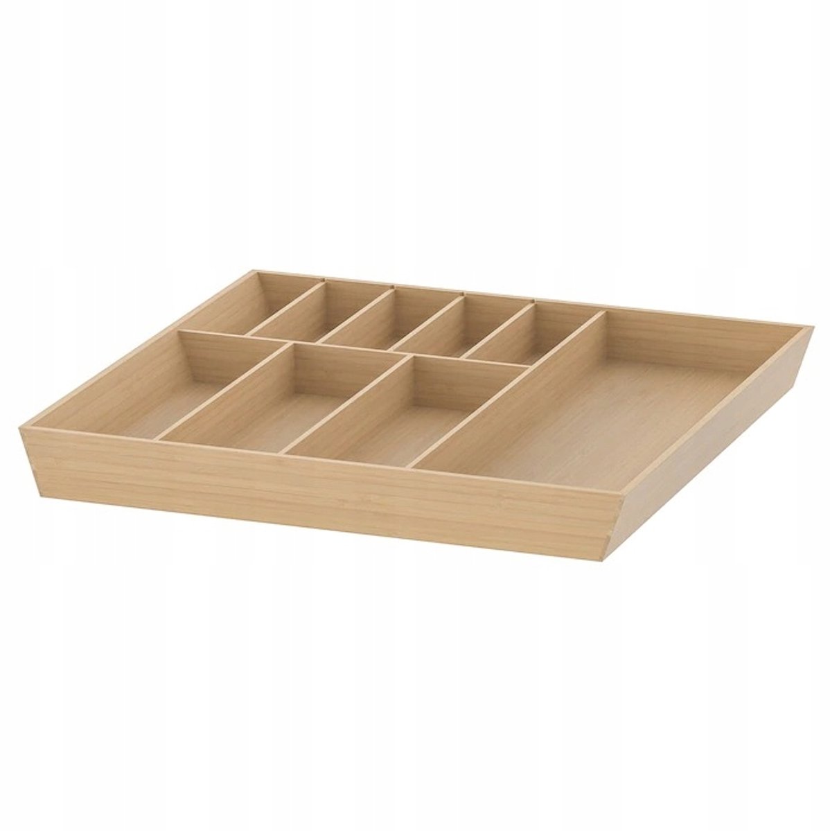 Merkloze Bamboe Besteklade Organizer - 52x50 cm
