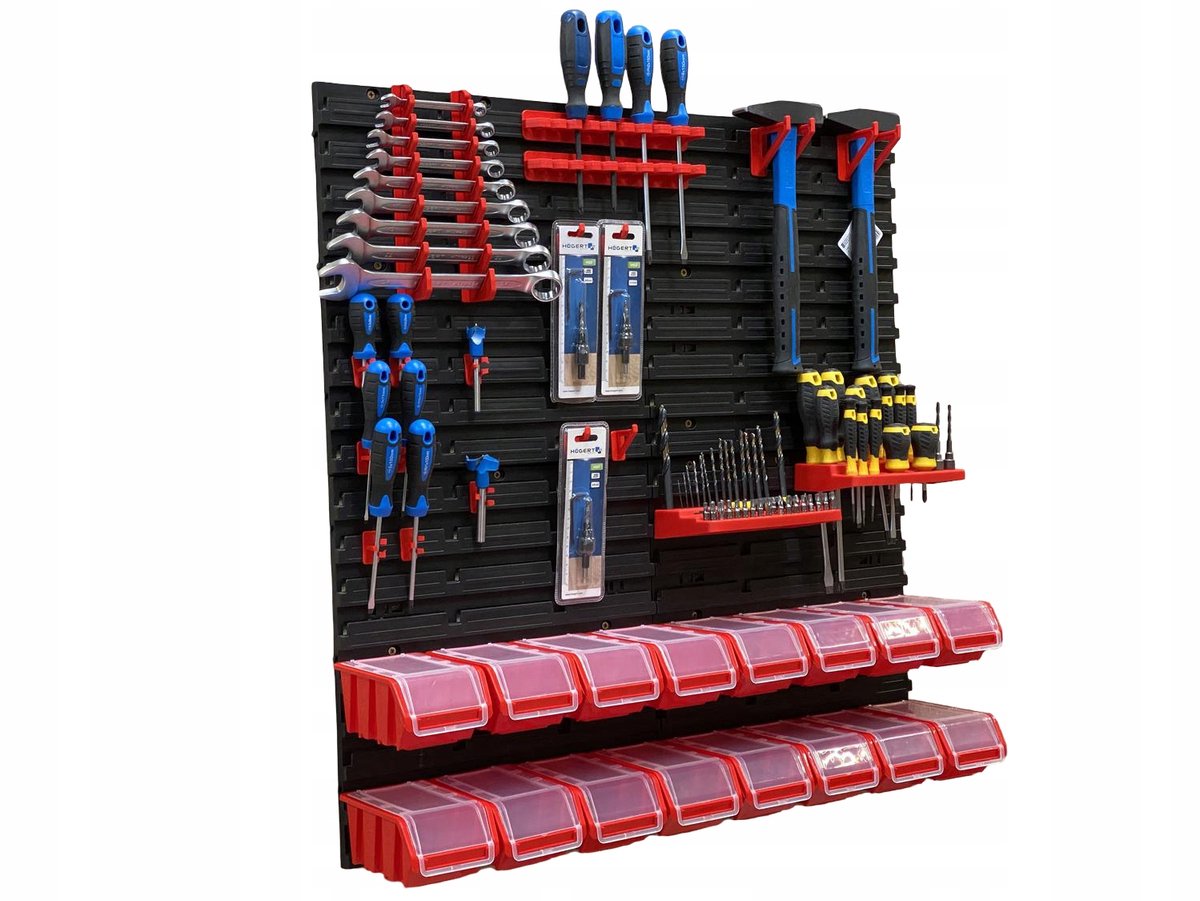 TABLICO Gereedschapswand 77x78 cm met Bakjes & Haken - Nederlands Product