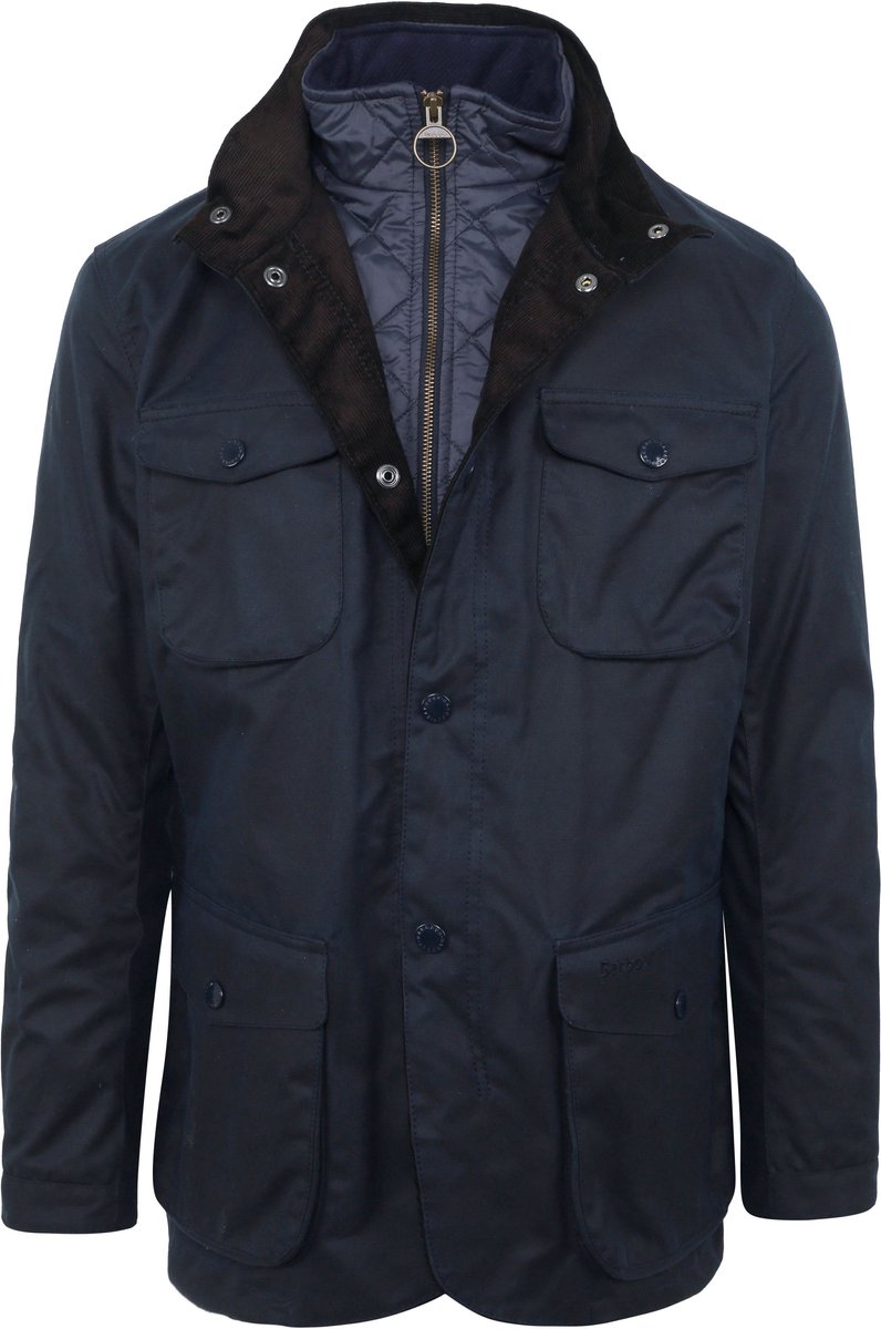 Barbour Waxjas Ogston Donkerblauw - Maat 3XL - Heren - Winterjassen