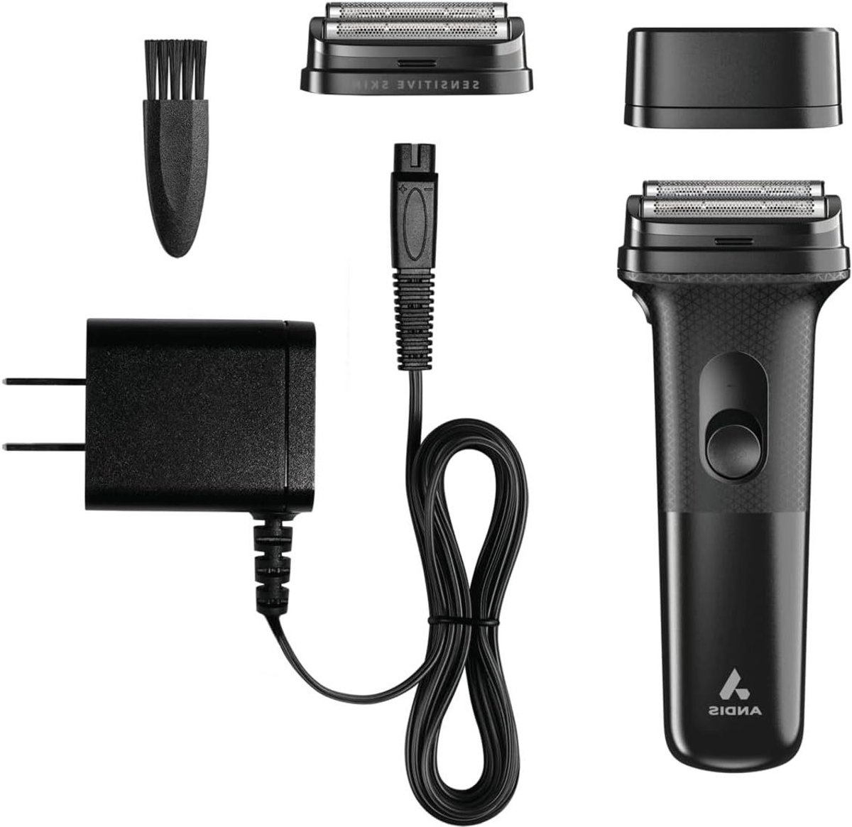 Scheerapparaat Kit - Elektrisch Scheerapparaat - Glad Scheren - Dubbele Titanium Folies - Lange Batterijduur - Zwart