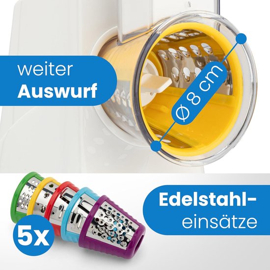 Keukenmachine - Snijmachine Rasp - Groenten Bereiden - 5 Functies - 150 Watt - Zwart — afbeelding 5