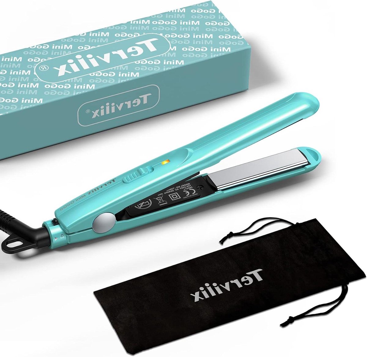 Mini Haarstyler - Stijltang Krultang - Haar Styling - Keramische Platen - 20 cm Lengte - Blauw