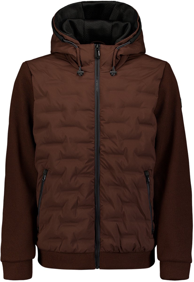 Knitted Padded Hooded Jacket