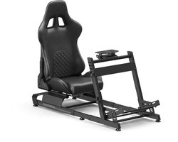 VDD Gaming On Sim Racing Cockpit – Black on Black - Aluminium