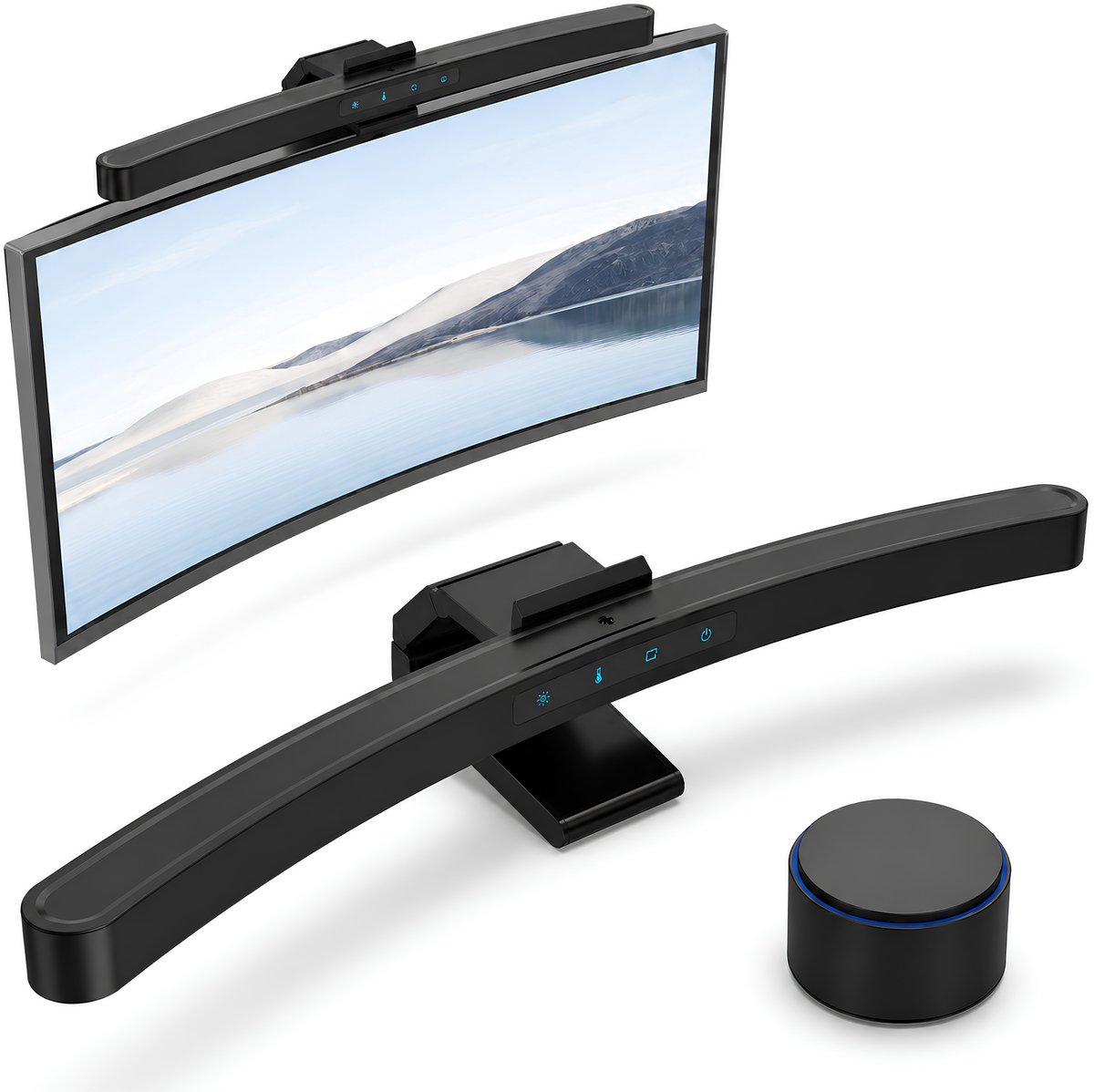 Sencision Curved Monitor lamp met Auto-Dimming - 3000K-6500K
