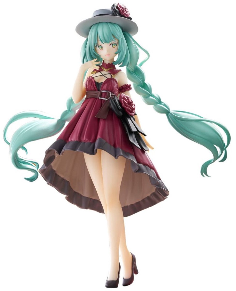 Hatsune Miku Trio-Try-iT PVC Statue Hatsune Miku Outing Dress Red Color Ver. 19 cm